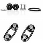 JDM Aluminum Quick Release Fasteners Bumper Trunk Fender Hatch Lids Kit Black