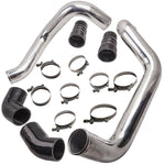 Polished 3" Intercooler Charge Pipe & Boot Kit For Chevrolet 6.6L 2002-2004 US