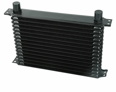 New 15 Row Engine Trans Transmission 10AN Universal Oil Cooler Black