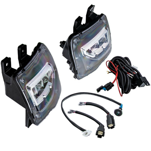 2pcs x LED Fog Lights Driving Lamps w/Switch For Chevy Silverado 1500 16-18