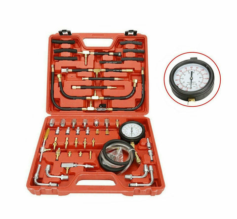 New Manometer Fuel Injection Pressure Tester Gauge Kit System 0-140 psi