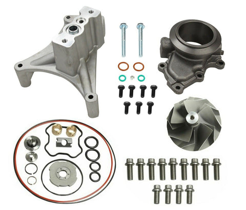 Turbo Pedestal & Exhaust Housing 5+5 wheel and Kit For 99.5-03 Ford 7.3L Powerstroke