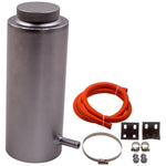 800ML Aluminum Radiator Coolant Oil Catch Can Tank Overflow Reservoir Sliver New