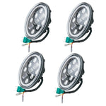 4pcs 5 3/4" 5.75" LED Headlights Sealed Hi-Low Beam Lamps for Motorcycle USA