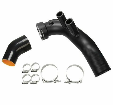 For BMW N54 3.0T E82 E90 E92 E93 135i Intake Turbo Charge Pipe Cooling Kit Black