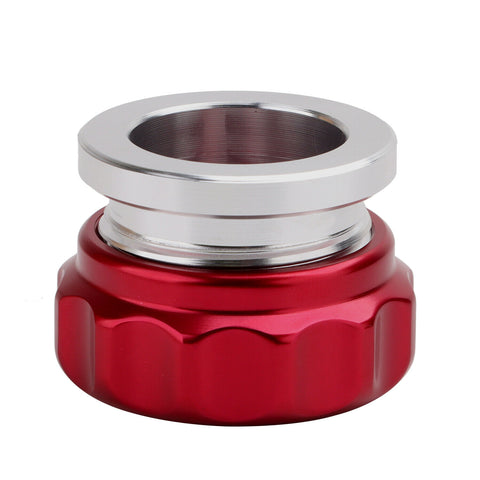 1.5'' 38.1mm Aluminum Alloy Weld On Filler Neck And Cap Oil Fuel Water Tank Red