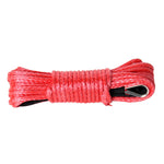 50ft ×6mm(1/4") Nylon Synthetic Winch Line Cable Rope fits most car ATV UTV Red