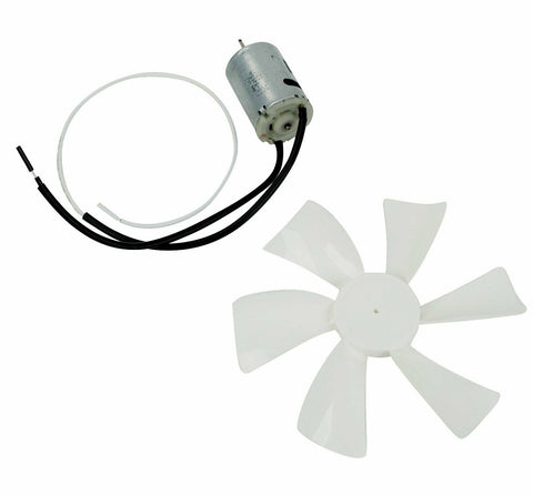 RV Vent Motor with Fan Blade 12 Volt Home Bathroom Mobile RV Motor Exhaust White