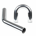 Polished Aluminium Intercooler Pipe Kit 2.5" 63mm 45 Degree + 180 Degree Elbow