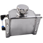 Universal 1000mL Aluminium Oil Catch Can Breather Tank Reservoir Drain Polished
