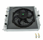 BK 10"Cooling Fan w/ 3Row Aluminum Radiator For Honda Civic EG Integra 1992-2000