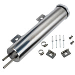 New  Silver Stainless Steel 14 OZ 2"x10" Radiator Overflow Tank Bottle Catch Can