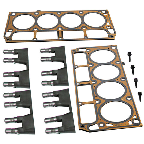 Cylinder Head Gaskets+Roller Lifters+Trays For Chevrolet Camaro For GMC Sierra