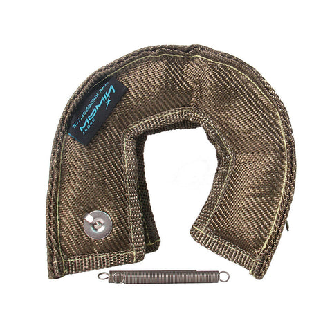 Titanium T3 Fiber Turbo Blanket Heat Shield Barrier Turbocharger Cover Wrap