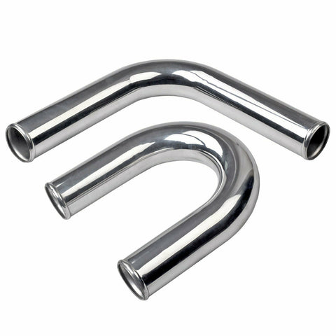 90+180 Degree Elbow Aluminum Turbo Intercooler Pipe OD 89mm 3.5" Length 600mm