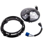 7" LED Headlamp with Adapter Mount ring Set For Harley For Dyna