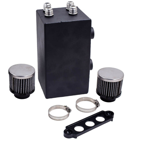 Racing Oil Catch Can Breather Tank for Honda Civic Integra 4 Port Series 10AN