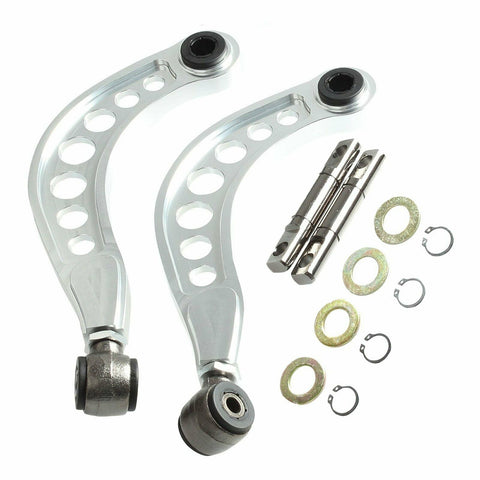 ADJUSTABLE REAR UPPER CAMBER CONTROL ARMS KIT FOR 06-15 HONDA CIVIC 1.8 SILVER