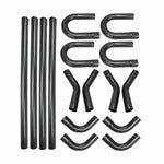 2.5" Exhaust Mandrel Bend Kit Steel Tubing 45 90 180 Straight Header-Back Piping
