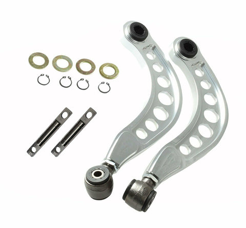 Adjustable Rear Camber Control Arms Kit JDM For 06-15 Honda Civic LX HF Silver
