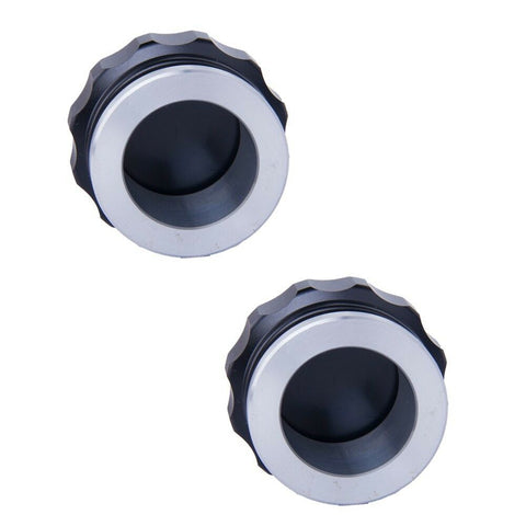 2 pcs 1.5"Aluminium Alloy Weld On Filler Neck & Cap Oil, Fuel ,Water, Tank Black