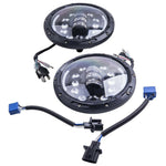 2pcs 7Inch Round LED Headlight Headlamp Fit For Jeep  Wrangler JK LJ TJ New