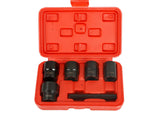 7pcs 1/2" Drive Twist Socket Set Lug Nut Remover Extractor Tool 17-22mm Metric