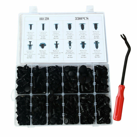 330Pcs Clips Push Pins Retainers For GM Ford Toyota Honda Audi And Screwdriver