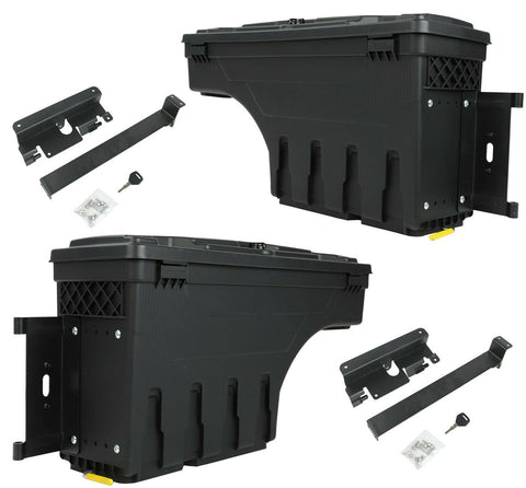 For 07-19 Chevy Silverado GMC Sierra Truck Bed Tool Storage Box Left+Right Side