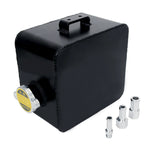 2.5 Coolant Water Expansion Tank Bottle Header Aluminum Alloy Universal Black