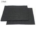 2pc High Temp 18"X24"X1/4'' 6MM Felt Carbon Fiber Welding Blankets Black