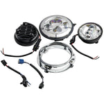 7" inch Headlight & Passing Lights & Mount Ring kit For Harley   Aftermarket