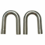 2pc 3" U 180 Degree SS Stainless Steel Exhaust Mandrel Bend Pipe Tube Tubing