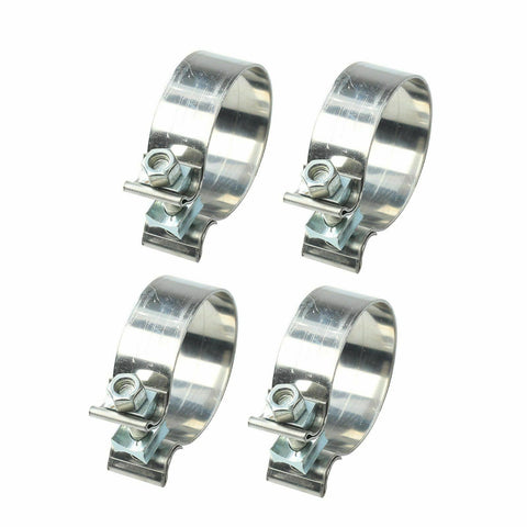 4PCS 2.5" Inch T409 Stainless Steel Narrow Band Exhaust Clamp Seal Band 2 1/2"