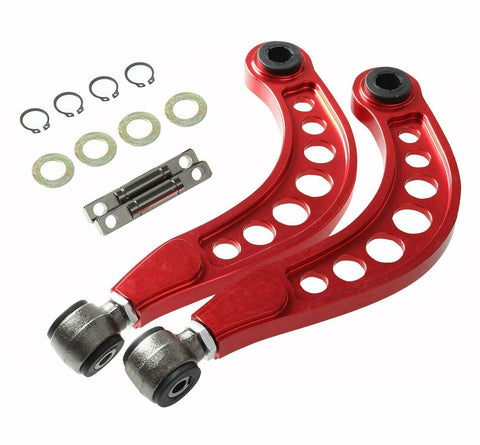 FOR 06-15 HONDA CIVIC 1.8L 2.0L REAR UPPER CAMBER CORRECTION KIT ANODIZED RED