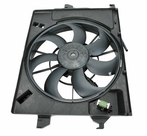 FIT 2012-2018 Kia Rio &Hyundai Veloster Accent AC Condenser Radiator Cooling Fan