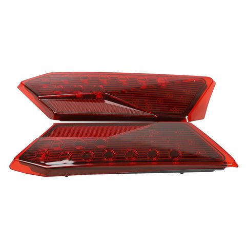 Pair Red LED Tail lights For Polaris RZR 1000 XP 900 900s Turbo