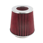 3" to 4" Round Tapered Universal Air Filter Intake Cone Chrome Car Truck SUV