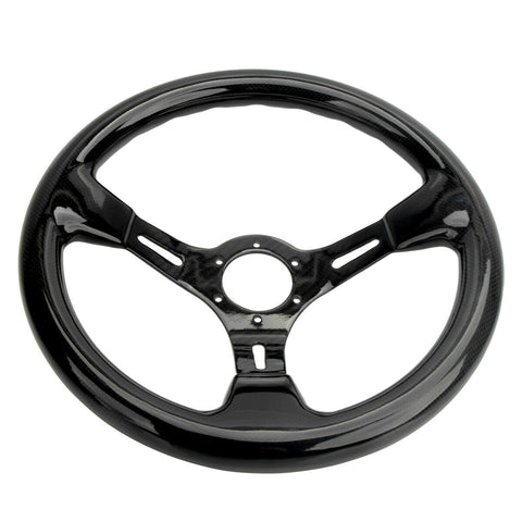 Universal 350MM Bolts Racing Steering Wheel Carbon Combat Gloss Surface 6 Bolts