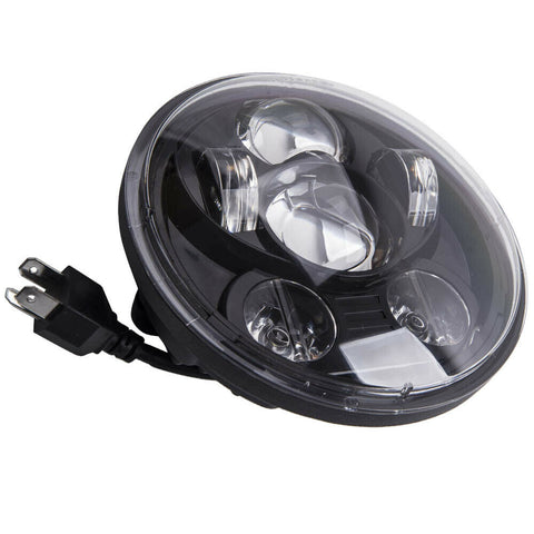 Black 5.75'' LED Headlight Daytime Running Light for Motorcycle Lights