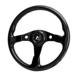 350MM Steering Wheel Carbon Fiber Inserts Pilota Style With Horn Button 6 Hole