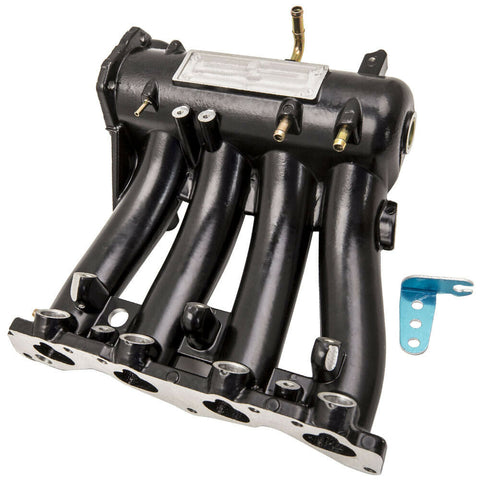 New Black Intake Manifold For Honda Civic CRX Del Sol SOHC D Series 1988-2000