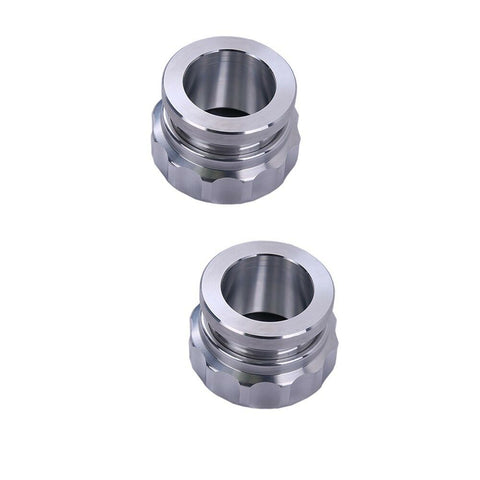 2 × 1" 25.4mm Aluminum Alloy Weld On Filler Neck And Cap Oil Fuel Water Tank