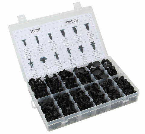 330Pcs Clips Automotive Push Pins Retainers Assortment For GM Ford Toyota Honda