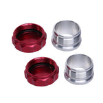 2 × 2in Billet Aluminum Alloy Fuel Cap Weld On Filler Neck Oil Tank Cap Red