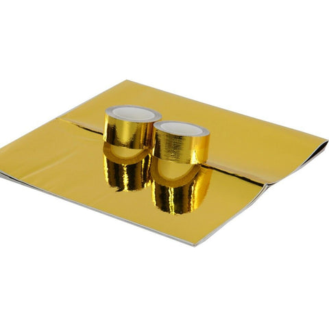 SELF ADHESIVE REFLECT A GOLD HEAT WRAP BARRIER 20'' x 20' 'Piece With Cool Tape