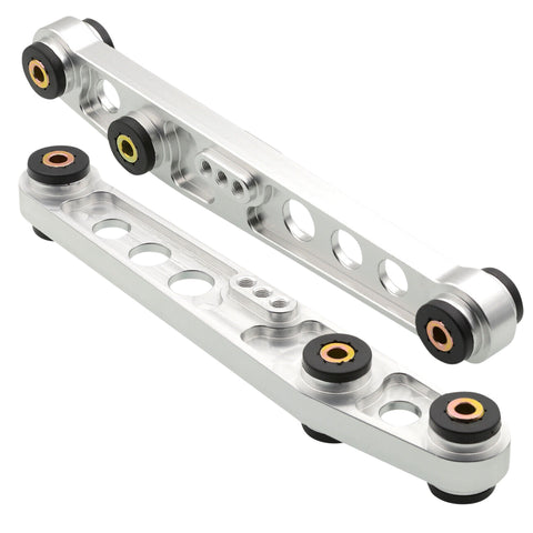 Silver Jdm Lca Lower Control Arms Kit For 88-95 Civic Ef Eg6 / 90-01 Integra Dc2