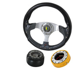 88-91 Civic Crx 3 Door Hatchback Steering Wheel + Hub Adapter Kit +Horn