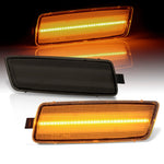 Smoked Amber Led Side Marker Lights Signal Lamps For Vw Gti Jetta Mk5 Rabbit R32