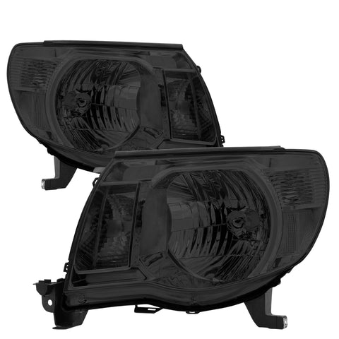 Smoked Lens Oe Style Head Lights Lamps Assembly Set For 2005-2011 Toyota Tacoma